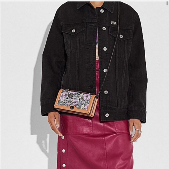 Coach Riley Heritage Floral Clutch - Picture 3 of 5